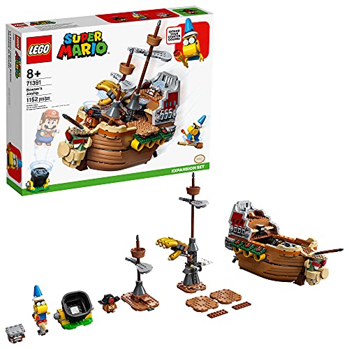 LEGO Super Mario Bowser?s Airship Expansion Set 71391 Building Kit; Collectible Build-Display-and-Play Toy for Kids, New 2021 (1,152 Pieces)