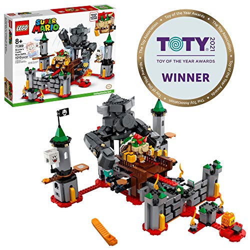 LEGO Super Mario Bowser?s Castle Boss Battle Expansion Set 71369 Building Kit; Collectible Toy for Kids to Customize Their Super Mario Starter Course (71360) Playset (1,010 Pieces)