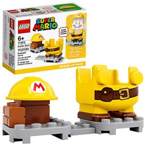 LEGO Super Mario Builder Mario Power-Up Pack 71373 Building Kit, Fun Gift for Kids to Power Up The Mario Figure in The Adventures with Mario Starter Course (71360) Playset (10 Pieces)