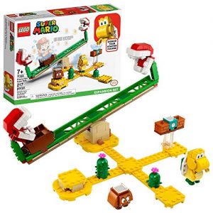 LEGO Super Mario Piranha Plant Power Slide Expansion Set 71365; Building Kit for Kids to Combine with The Super Mario Adventures with Mario Starter Course (71360) Playset (217 Pieces)