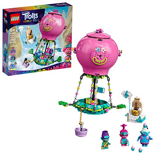 LEGO Trolls World Tour Poppy?s Hot Air Balloon Adventure 41252 Building Kit, an Ideal for Creative Play (250 Pieces)